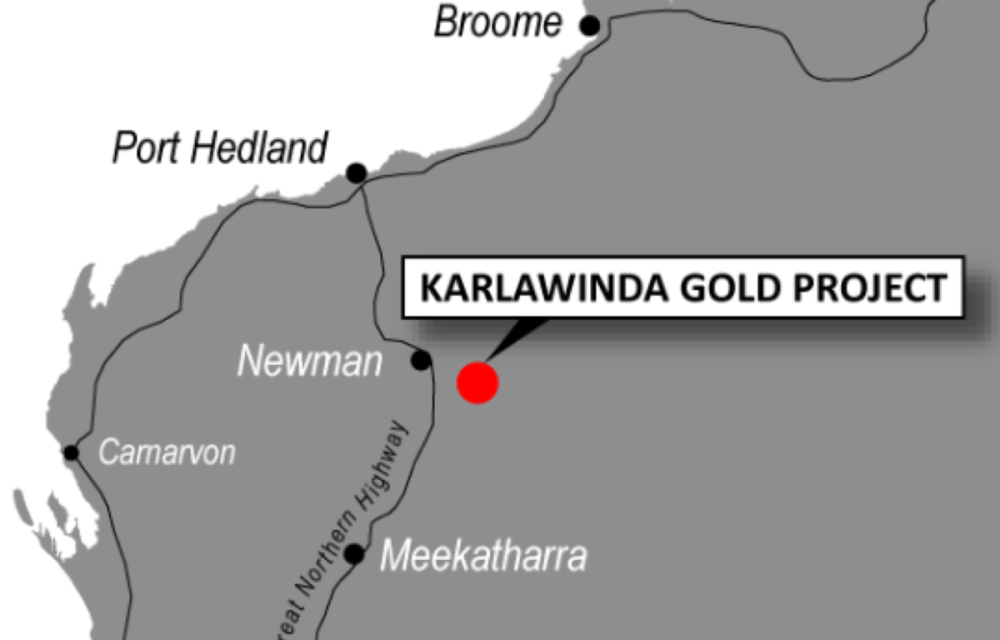 Construction and mining equipment at an Australian gold mining site undergoing expansion to increase processing capacity and production.