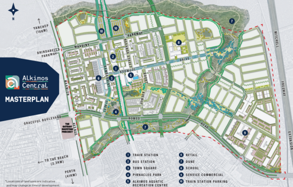 A future retail precinct in Perth's northern corridor will feature a supermarket, childcare and health services