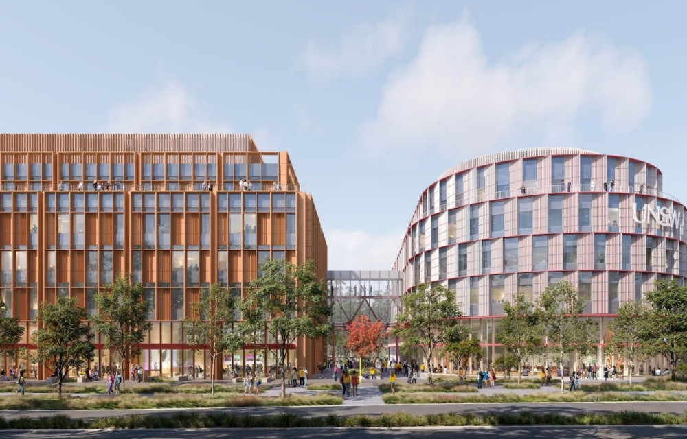 Construction is underway on a major university precinct in Canberra.