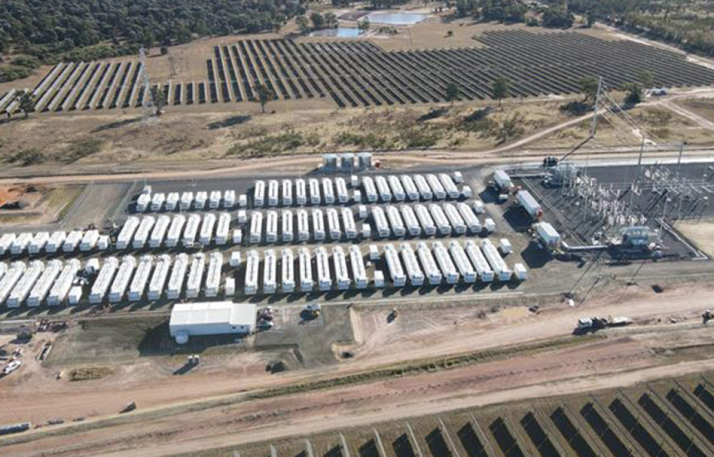 Grid-scale battery energy storage facility under construction in Queensland’s Darling Downs region